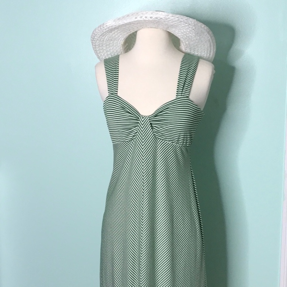 Full length maxi dress.